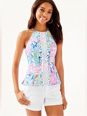 Lilly Pulitzer Multicolor Patchwork tank in Summer Remix